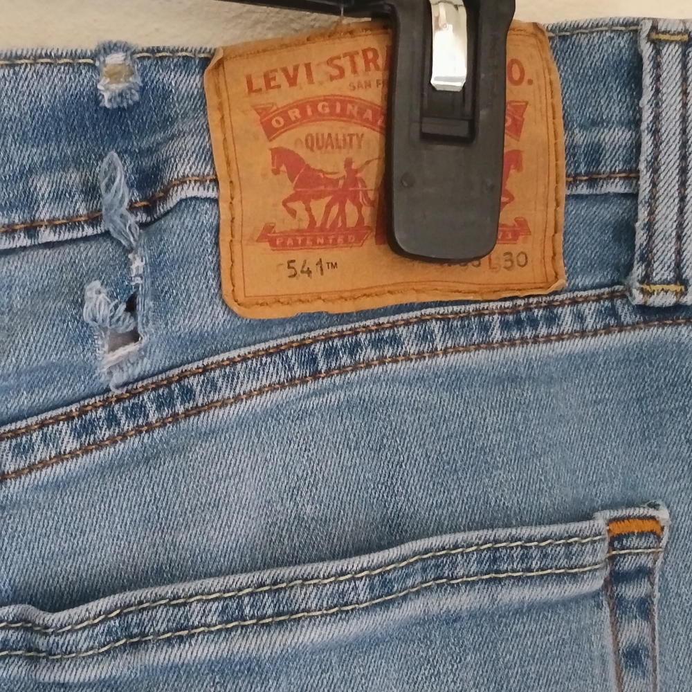 Levi's Jeans Men 38 X 30 Light Blue Denim Western Rodeo Straight Classic Casual - Picture 4 of 4